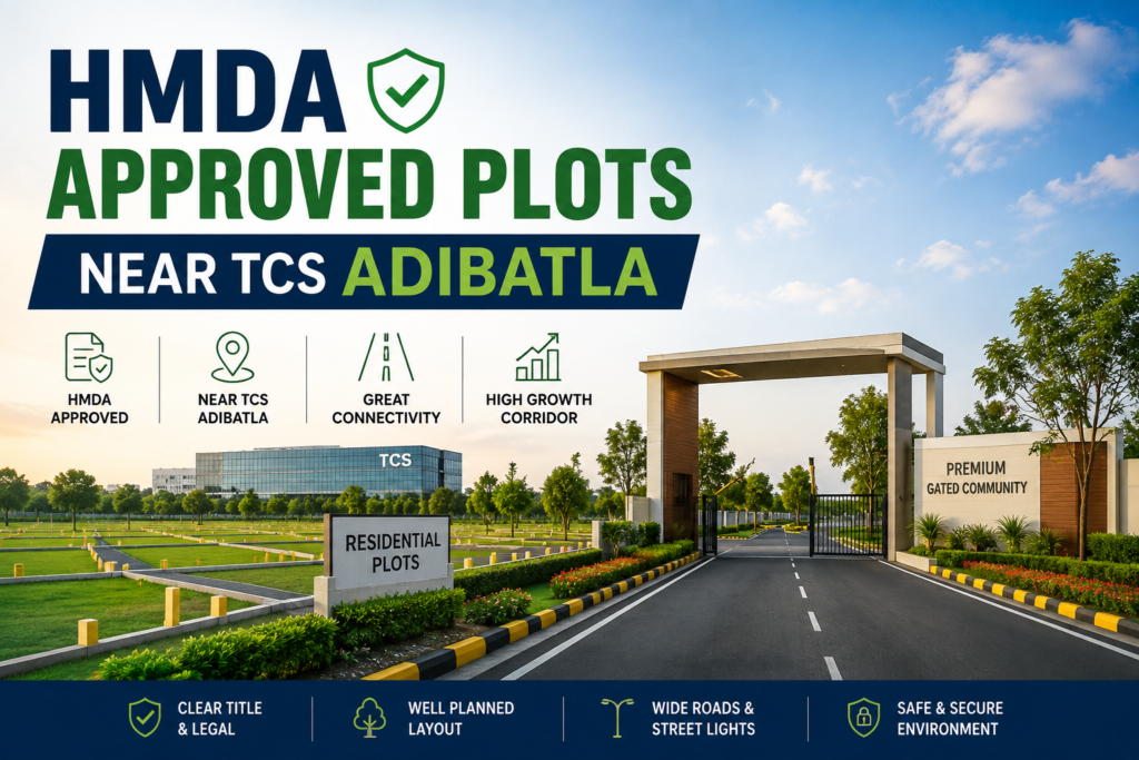 HMDA Approved Plots Near TCS Adibatla: What Buyers Should Know in 2026 HMDA approved plots near TCS Adibatla Hyderabad