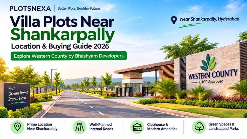 Villa Plots Near Shankarpally at Western County by Bhashyam Developers